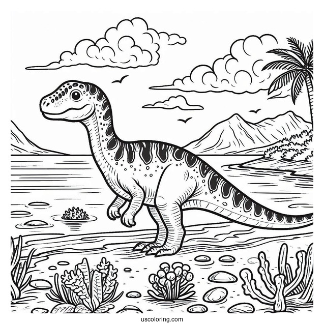 Basilosaurus Dinosaur On The Sea Floor