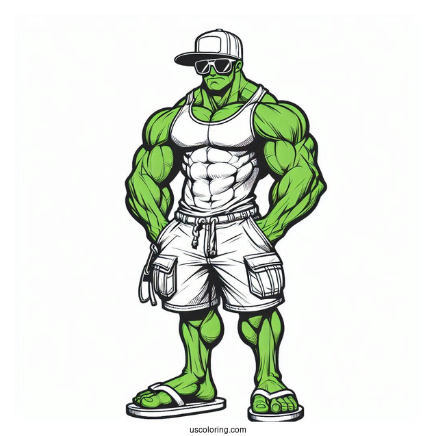 Hulk And Spider Man Coloring Page