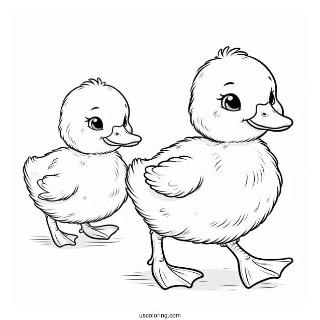 Baby Ducklings Walking For The First Time