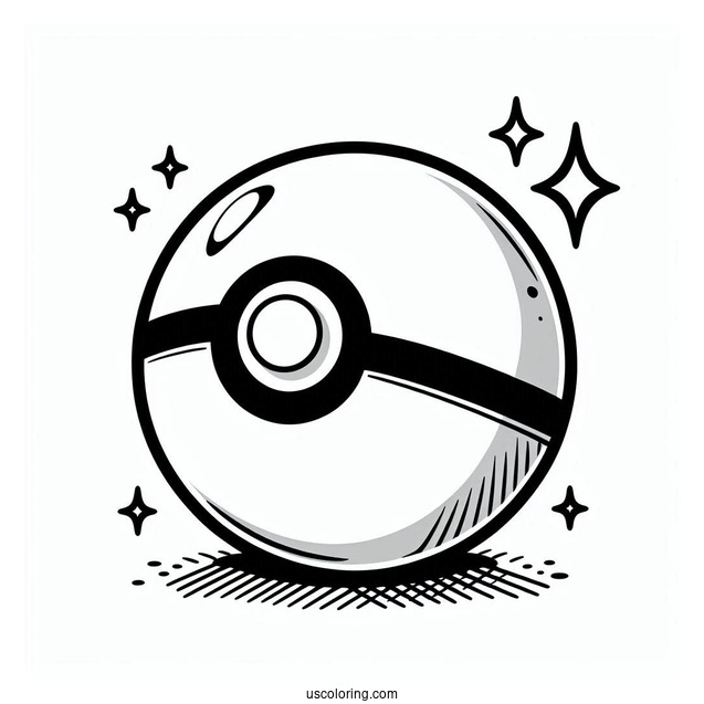Pokemon Poke Ball Coloring Page