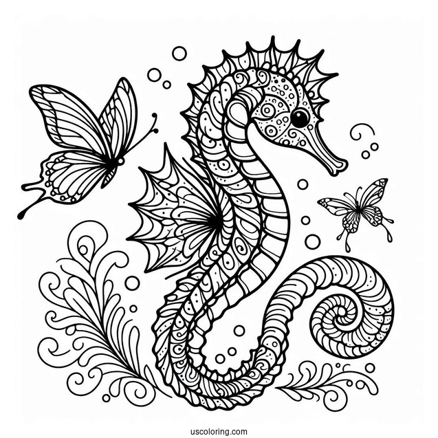 Seahorse With Butterfly Wings