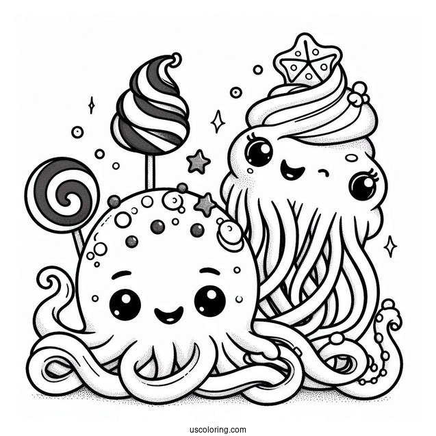 Sprunki Coloring Page Of Mustard And Mayhem With Oren And Brud