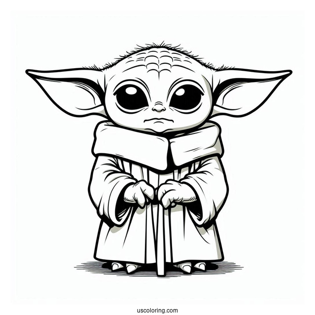 Lego Baby Yoda To Color
