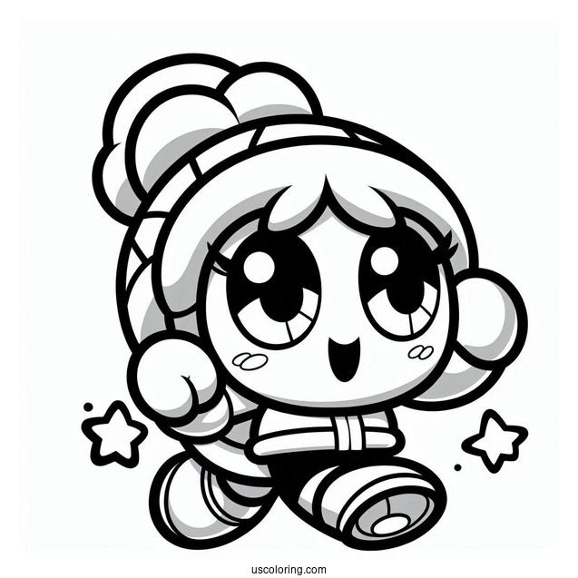 Brawl Stars Coloring Page Of Shelly In Iconic Pose