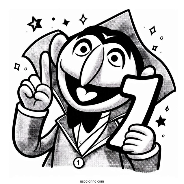 Count Von Count Holding Number One