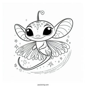 Simple Coloring Page Of Ray Firefly