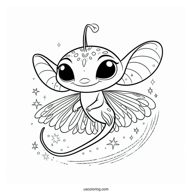 Simple Coloring Page Of Ray Firefly