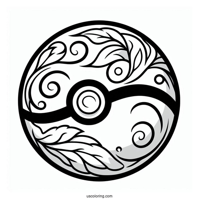 Simple To Color Pokemon Ball