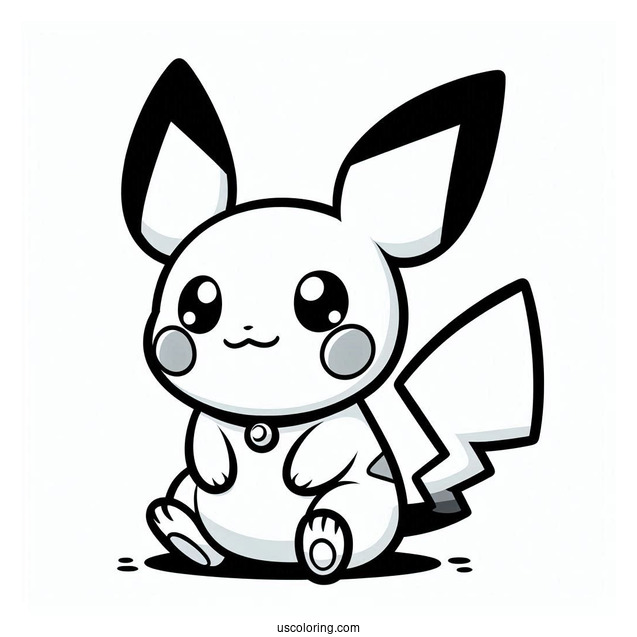 Charmander With Pichu Coloring Page