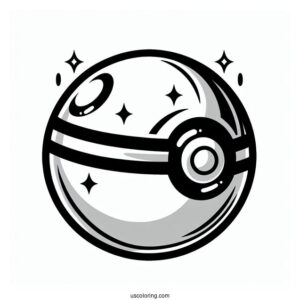 Full Page Pokéball Coloring Page In Different Designs
