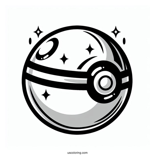 Full Page Pokéball Coloring Page In Different Designs