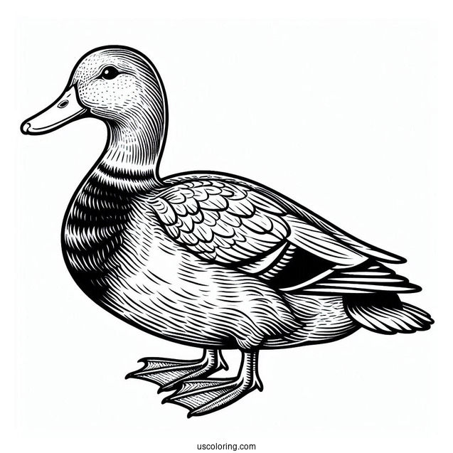 Mallard Duck Coloring Page