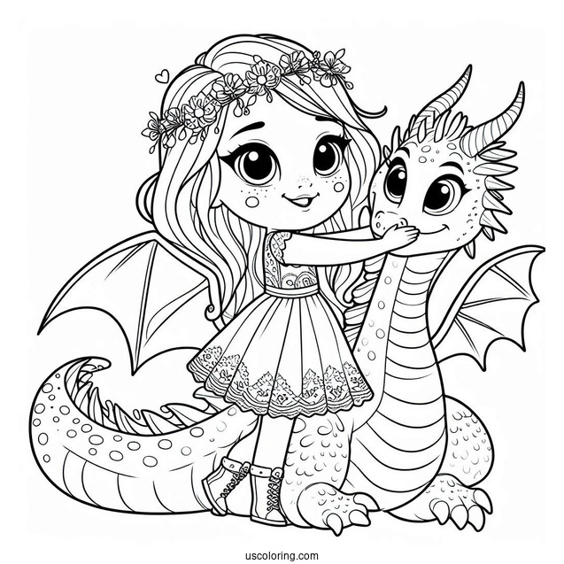 Girl Dragon From Shrek To Color