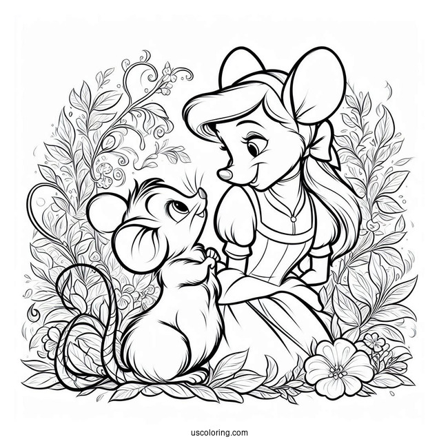 Jaq And Gus Mice From Cinderella To Color
