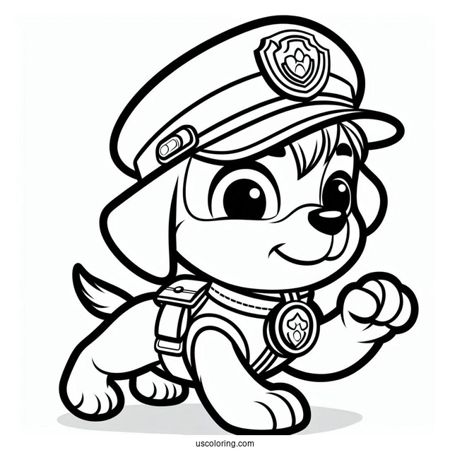 Ryder Character Coloring Sheet