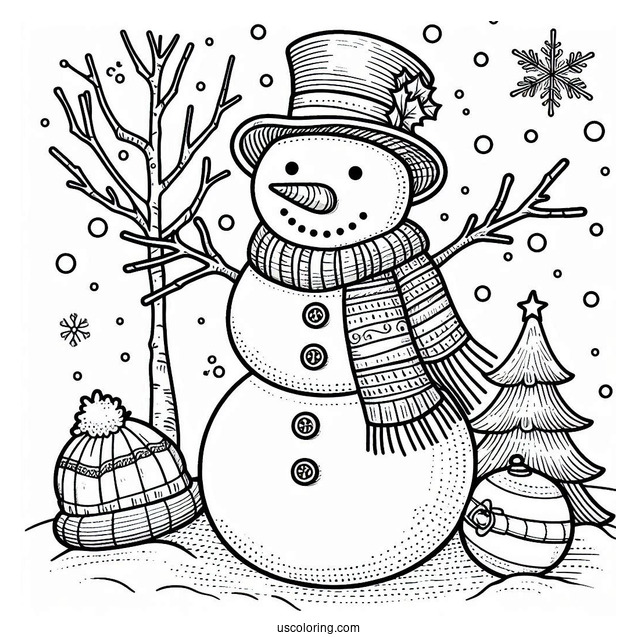 Frosty The Snowman Coloring Page