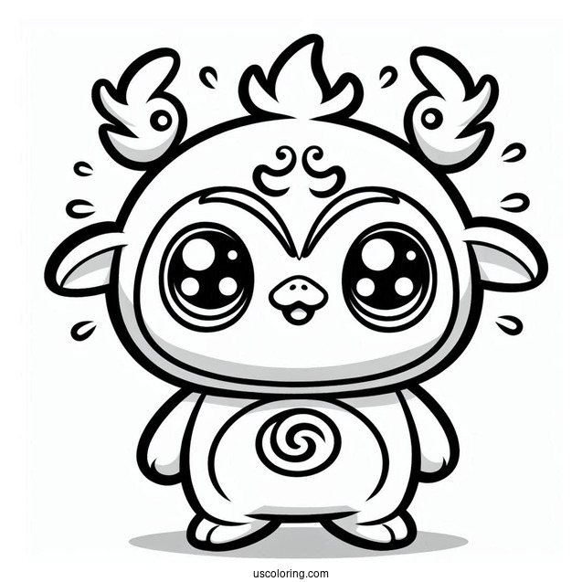 Adorable Sprunki Coloring Page Of Characters With Logo