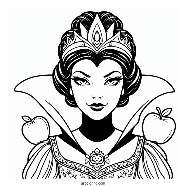 The Evil Queen Coloring Page
