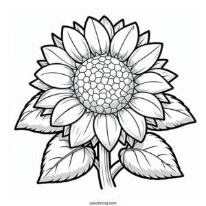 Coloring Page Of Plants Vs Zombies Sunflower