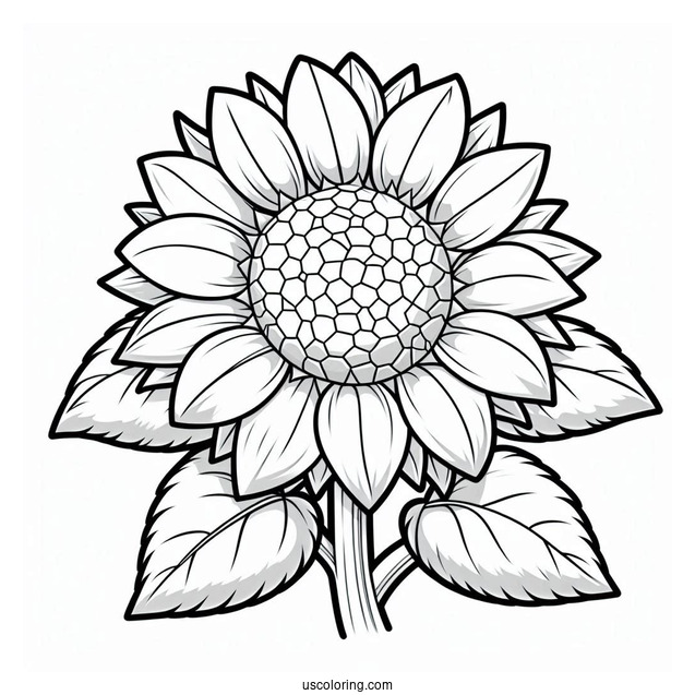 Coloring Page Of Plants Vs Zombies Sunflower