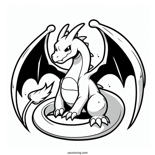 Charizard Dragon Pokemon To Color