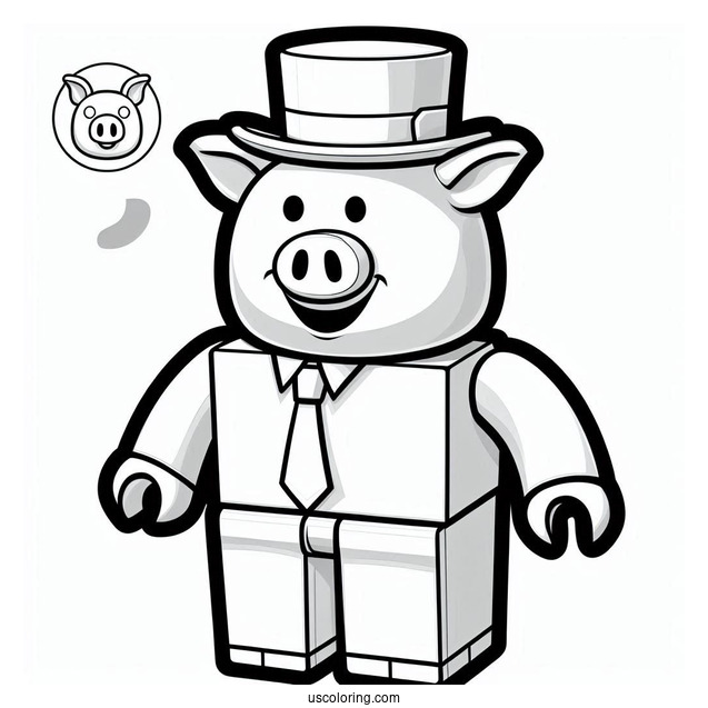 Roblox Piggy Coloring Sheet