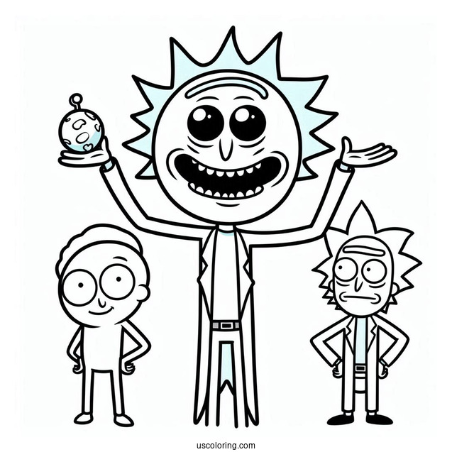 Mr. Meeseeks Coloring Page