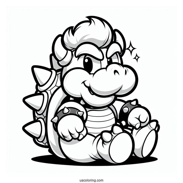Bowser With Iconic Nintendo Characters