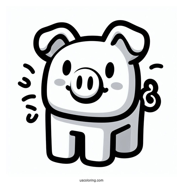 Roblox Piggy Coloring Sheet