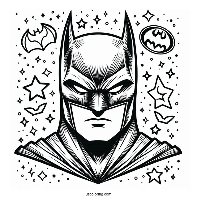 Batman Logo Coloring Page