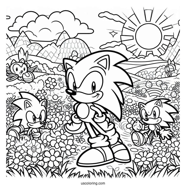 Simple Sonic Exe Coloring Page Bloodied With Torn Gloves