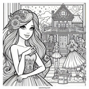 Barbie And Dreamhouse Adventures Coloring Page