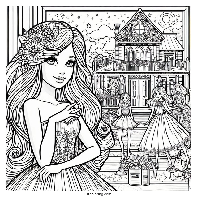 Barbie And Dreamhouse Adventures Coloring Page