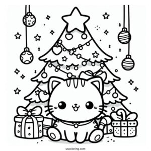 Kawaii Cat Themed Christmas Tree
