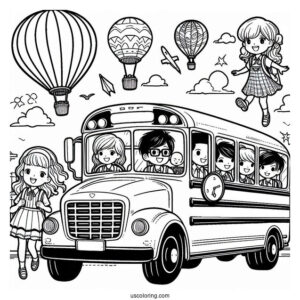 Students On School Bus
