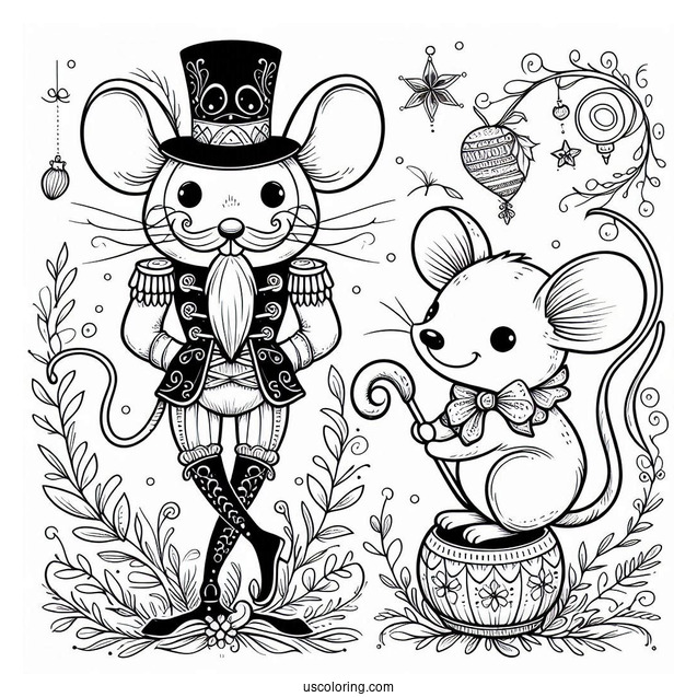 Coloring Sheet Of The Nutcracker Mouserinks