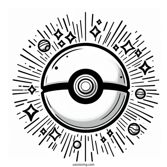 Normal Pokéball Coloring Page With Ultra Ball And Great Ball