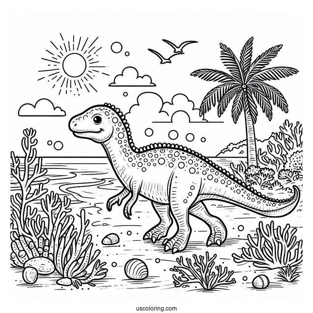 Basilosaurus Dinosaur On The Sea Floor