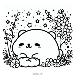 Sumikko Gurashi Coloring Page Of Shirokuma For Kids