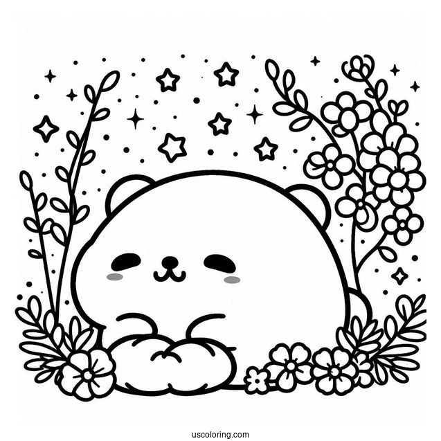 Sumikko Gurashi Coloring Page Of Shirokuma For Kids