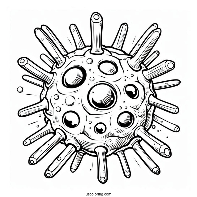 Detailed Coloring Page Of Cell