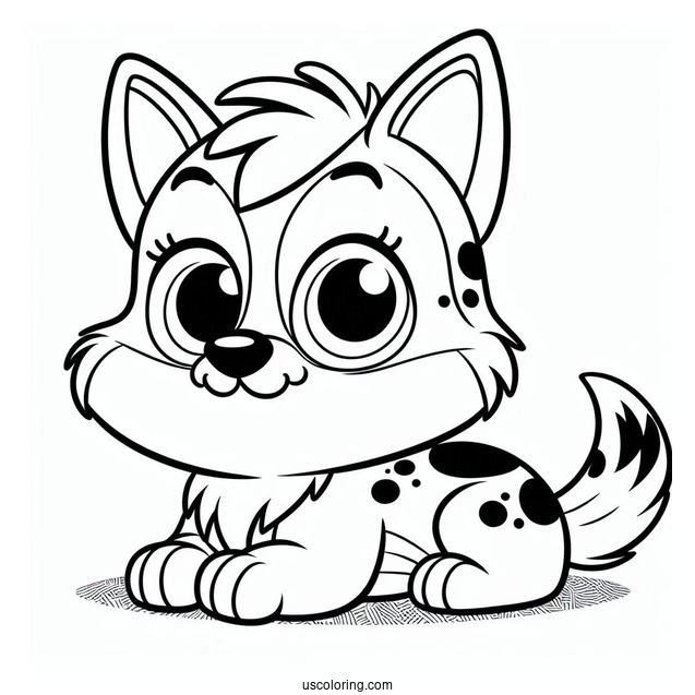 Simple Nickelodeon Coloring Page Of CatDog For Kids