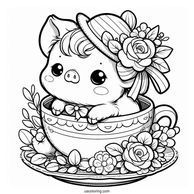 Adorable Teacup Piglet