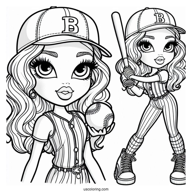 Bratz Phoebe Playing Baseball
