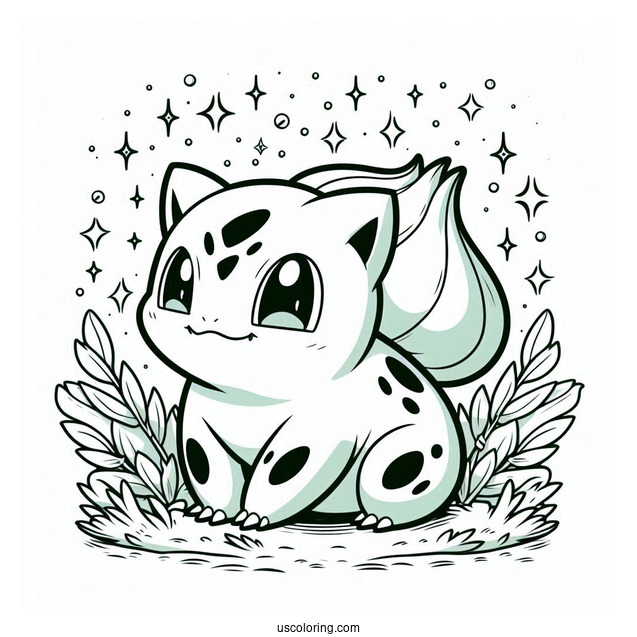 Bulbasaur Coloring Page Pokemon Poster
