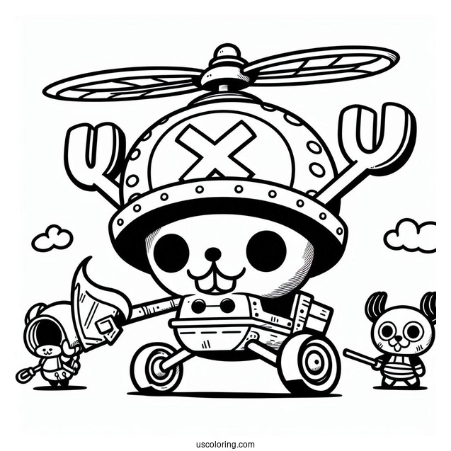 Tony Tony Chopper One Piece Coloring Page For Kids
