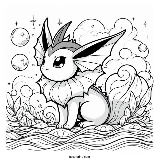 Vaporeon Eevee In the Ocean