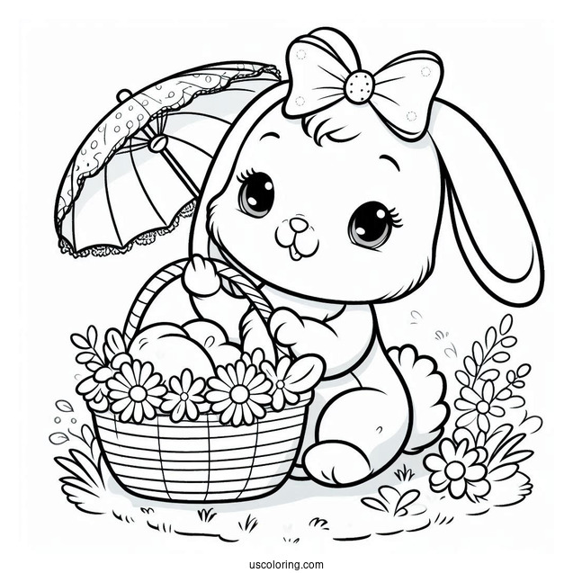 Sunny Bunnies Coloring Page Of Simple Hopper For Kids