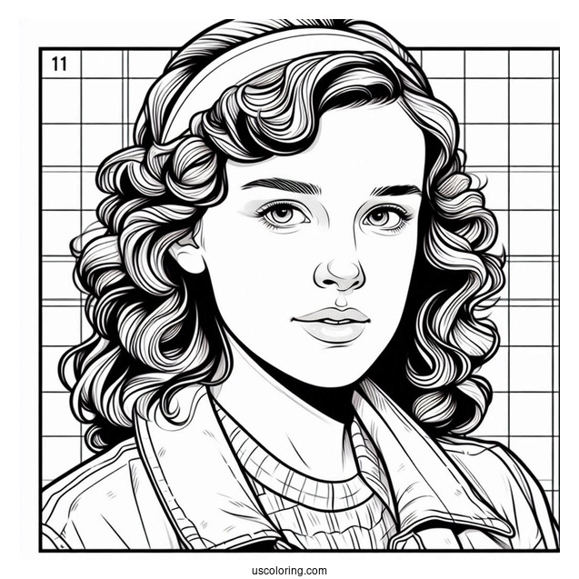 Nancy Wheeler Coloring Page