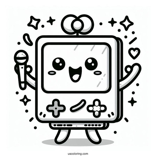 Sprunki Coloring Page Of Kawaii Mr Fun Computer
